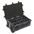 Pelican Black Padded Divider Case, 31.59"L x 20.47"W x 12.45"D 016500-0040-110