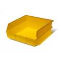 Triton Products 55 lb Storage Bin, Polypropylene, 11  in W, 5 in H, Yellow 3-235Y