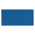 Triton Products Steel Louvered Panels, 24 in. W x 0.625 in. D x 48 in. H, Blue LVP-1