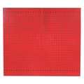 Triton Products (2) 24 In. W x 42-1/2 In. H Red Epoxy 18-Gauge Steel Square Hole Pegboards Mounting Hardware LB2-R