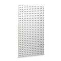Triton Products (2) 24 In. W x 42-1/2 In. H White Epoxy 18-Gauge Steel Square Hole Pegboards Mounting Hardware LB2-W