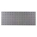 Triton Products (1) 30 In. W x 12 In. H Silver Epoxy 18-Gauge Steel Square Hole Pegboard Strip LBS-3S