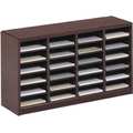 Safco Literature Organizer, Wood, 24 Compartment 9311MH