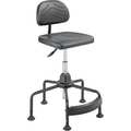 Safco Economy Industrial Chair, Polyurethane, 17" Height, Black 5117