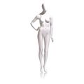 Econoco Mondo Mannequins Eve White Oval Head Female Mannequin, Pose 1 W/ base EVE-1H-OV