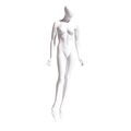 Econoco Mondo Mannequins Eve White Oval Head Female Mannequin, Pose 5 W/ base EVE-5H-OV