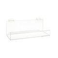 Econoco Slatwall Acrylic Book Shelf, 16" x 4", PK6 HP/BS16