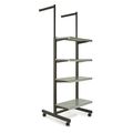 Econoco Shelves, 2-Arms 16" Frame with 4 24" K400/GY