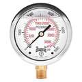 Winters Qual Ss/Br Gauge 2.5" 1/4Lm 5000Psi/Kpa PFQ812