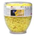 3M Disposable Uncorded Ear Plugs with Dispenser, Bullet Shape, 33 dB, 500 Pairs, Orange, Yellow 45JW41 45JW40