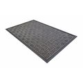 Floortex Door Mat, Charcoal, 48 in W x FR412180FPRGR