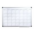 Floortex Month Planner Board 48"x36", Aluminum Frame FCVLMP3624A