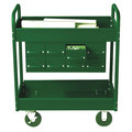 Equipto Stock Cart, 2 Shelfs, 8 Drawers 800lb, GN 150D8-GN