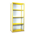 Equipto V Grip Shelving, Strtr, 7Hx18Dx3W W/ 7-Shlvs, YL 673-7S-YL