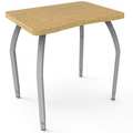 Elo Desks Classroom Desk, 20" D, 27-1/2" W, 26" to 31" H, Oak, Laminate ELO6171-ADJG4-32-32