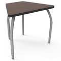 Elo Desks Classroom Desk, 24" D, 33" W, 26" to 31" H, Montana Walnut, Laminate ELO7217-ADJG4-66