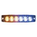 Buyers Products Strobe Light, Ultra-Thin, Amber/Blue, 5" 8892208