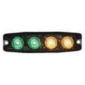 Buyers Products Ultra Thin 4.5 Inch Green/Amber LED Strobe Light 8892250