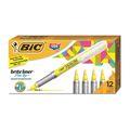 Bic Hilighter, Brite Liner, Yl, PK12 GBLB11YE