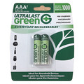 Ultralast Battery 1.2 Volt Nickel Metal Hydride Ultralast Everyday AAA 2 Pack ULGED2AAA