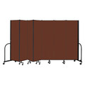 Screenflex Portable Room Divider, 7 Panel, 6 ft. 8"H CFSL687-DE