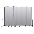 Screenflex Portable Room Divider, 7 Panel, 8 ft. H CFSL807-DT