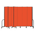 Screenflex Portable Room Divider, 7 Panel, 8 ft. H CFSL807-DJ