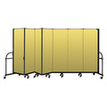 Screenflex Heavy DUty Room Divider, 7 Panel, 6 ft. H HFSL607-DY