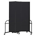 Screenflex Heavy Duty Room Divider, 3 Panel, 7 ft. 4" HFSL743-DX