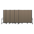 Screenflex Heavy Duty Room Divider, 11 Panel, 7 ft. HFSL7411-DO