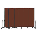 Screenflex Heavy Duty Room Divider, 7 Panel, 7 ft. 4" HFSL747-DE