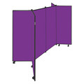Screenflex Display Tower, 6 Panel, 5ft.9"H, Purple CDS606-DP