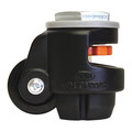 Wmi Roll/Set Leveling Caster, Load Rating 600lbs, 1/2", 13 Stem mounted WMPIN-80S-BLK