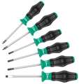 Wera Screwdriver Set, Slotted/Phillips, 6 Pc 5345249051