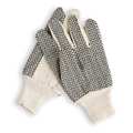 Condor Canvas Gloves, Poly/Cotton, L, White, PR 6AF50