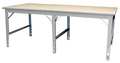 Phillocraft Adj Work Table Starter, Lam, 96"W, 72"D WS7296L