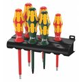 Wera Insulated Screwdriver Set, Slotted/Phillips, Square, 6 pcs 05347777001
