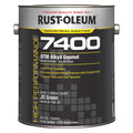 Rust-Oleum Interior/Exterior Paint, High Gloss, Oil Base, JD Green, 1 gal 7434402