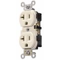 Leviton Receptacle, Duplex, 20A, 5-20R, 125V, Ivory CR20-I