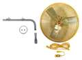 Dayton High-Visibility Industrial Fan 24" Non-Oscillating, 115VAC, 3800/6100 CFM 7DJ28