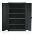 Tennsco 22 ga. ga. Steel Storage Cabinet, 36 in W, 78 in H 2470 BLACK