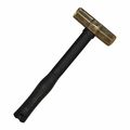 Klein Tools Brass Sledge Hammer, Rubber Handle, 7lb 7HBRFRH07