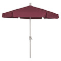 Fiberbuilt Garden Umbrella Crank White, Burgundy, 7.5 ft. 7GCRW-BURGUNDY