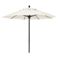 Fiberbuilt Market Umbrella 8Rib Push Up, Natural, 7.5 ft. 7MPUK-4604
