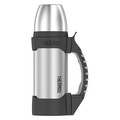 Thermos Stainless Steel Beverage Bottle, 1.1 qt, Stainless Steel/Black 2510TRI2