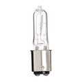 Satco 250W T4.5 Halogen Light Bulb - Bayonet Double Contact Base - Clear Finish S3123