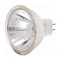 Satco 35W MR16 Halogen Light Bulb - Miniature 2 Pin Round Base - Clear Finish S1977
