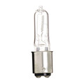 Satco Bulb, Halogen, 75W, T4, Bayonet Double Contact Base, Single Ended S3159