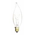 Satco 15 W CA8 Incandescent - Clear - 2500 Hours - 95L - Candelabra Base - 130V A3673