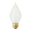 Satco 25 W C15 Incandescent - Spun White - 4000 Hours - 160L - Medium Base - 120V - Carded S2713